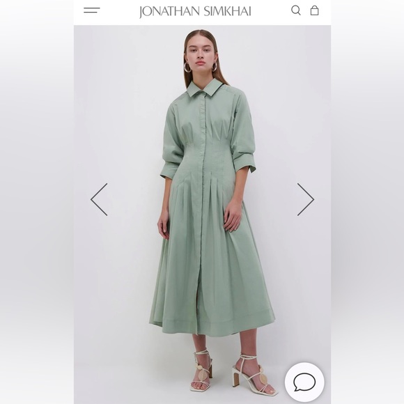 NWOT Jazz Poplin Midi Dress Size Small